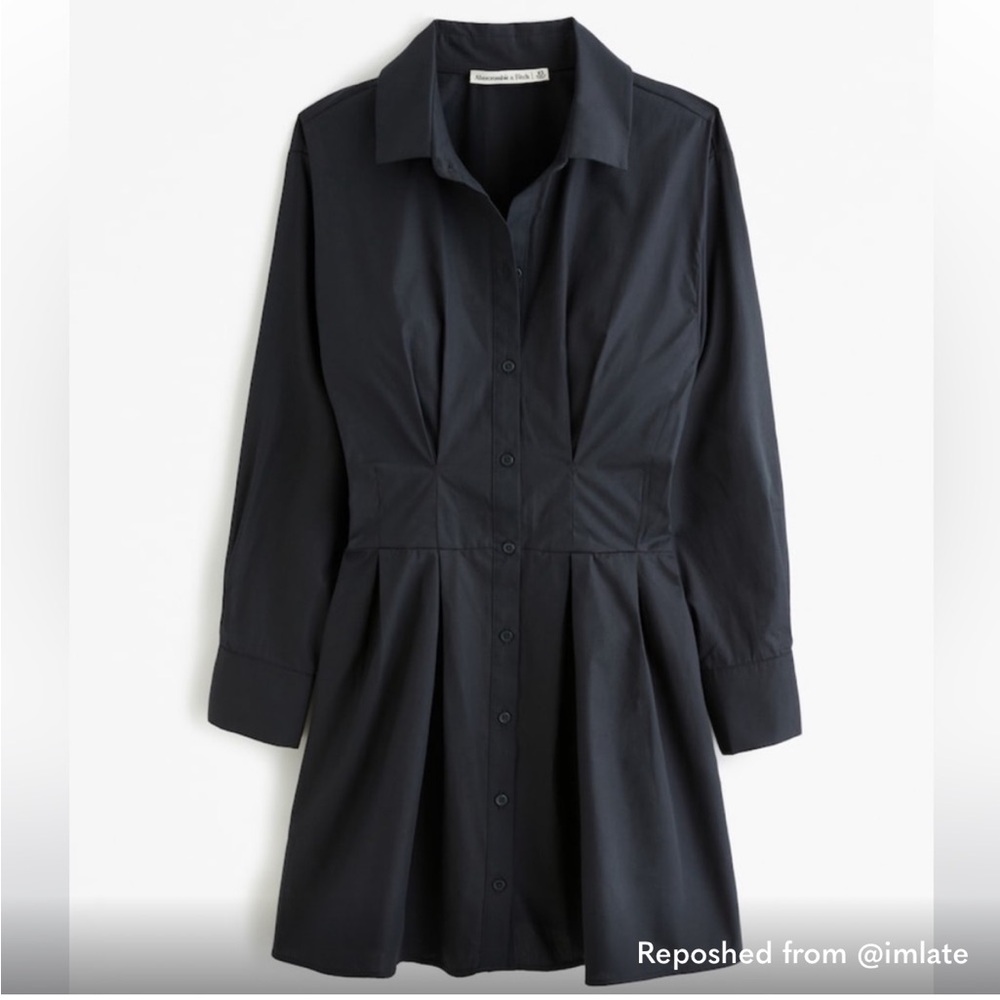 NWT Abercrombie & Fitch Poplin Shirt Dress